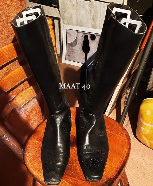VROUWEN LAARZEN ZWART MAAT 40, Kleding | Dames, Schoenen, Gedragen, Hoge laarzen, Zwart, Ophalen