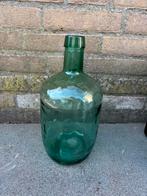 Viresa glazen gistfles decoratie groen vintage, Ophalen of Verzenden