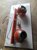 Vintage Eyeball Wandlampen - Set van 2 oranje, Ophalen of Verzenden, Gebruikt, Metaal, Vintage