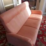 Comfortabele zalmkleurige 3-zitsbank, Huis en Inrichting, Ophalen, Gebruikt, 150 tot 200 cm, Driepersoons