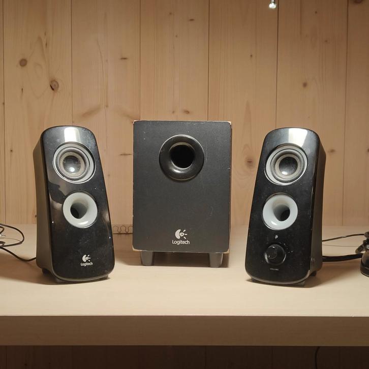 Logitech 2.1 Speakerset Z-323 - PC Speakers, Computers en Software, Pc speakers, Gebruikt, Audiokanaal 2.1, Ophalen