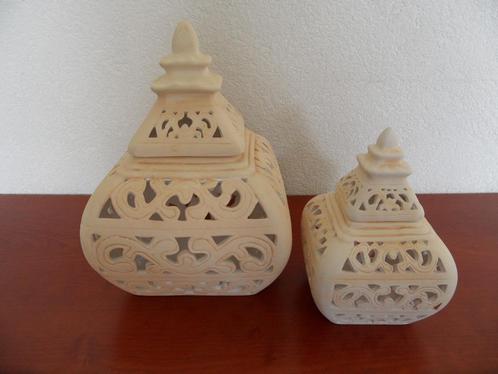 set houders voor waxinelicht of kaars - pyramide - oriental, Tuin en Terras, Buitenverlichting, Nieuw, Overige typen, Overige materialen