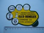 sticker oud Alphen nb noord brabant elco benelux konijn retr, Verzenden, Zo goed als nieuw, Bedrijf of Vereniging