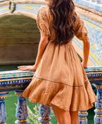 GOLD AND SILVER jurk camel stonewashed mt TU, -, Verzenden, Parijs, Nieuw