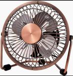 Mini ventilator nieuw vintage look usb, Ophalen of Verzenden, Nieuw, Tafelventilator