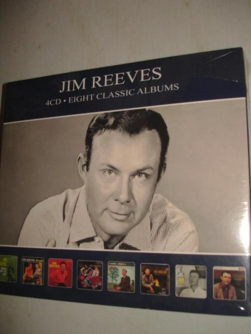 Jim Reeves- 8 Original Albums- BOXSET- 4-CD- (NIEUW/SEAL), Cd's en Dvd's, Cd's | Country en Western, Nieuw in verpakking, Boxset