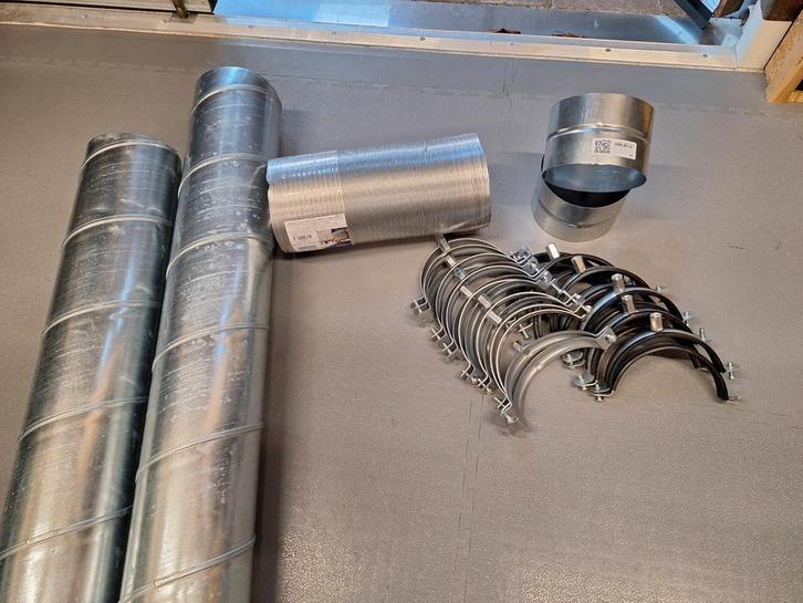 Spirobuis 125mm restant, Doe-het-zelf en Verbouw, Buizen en Afvoer, Nieuw, Overige typen, Overige materialen, Minder dan 2 meter