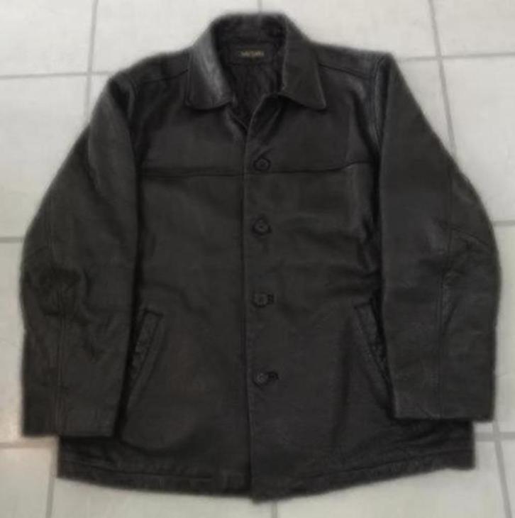 Britches Leren Jack zwart ( M ), Kleding | Heren, Jassen | Winter, Zo goed als nieuw, Maat 48/50 (M), Zwart, Ophalen of Verzenden