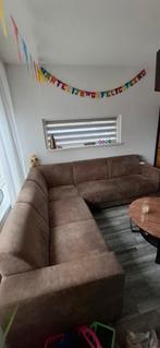 Hoekbank links preston stof taup kleur, Huis en Inrichting, Ophalen, Zo goed als nieuw