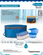 TUPPERWARE Mini Meal Lunch set 4-delig met Thermo Tas, Ophalen of Verzenden, Nieuw, Overige typen