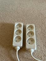 Twee verlengsnoeren voor 3 stekkers, Ophalen of Verzenden, Zo goed als nieuw, Overige typen