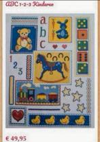 BORDUURPAKKET ABC 1-2-3 KINDEREN GROOT, Verzenden, Nieuw, Handborduren, Borduurpakket
