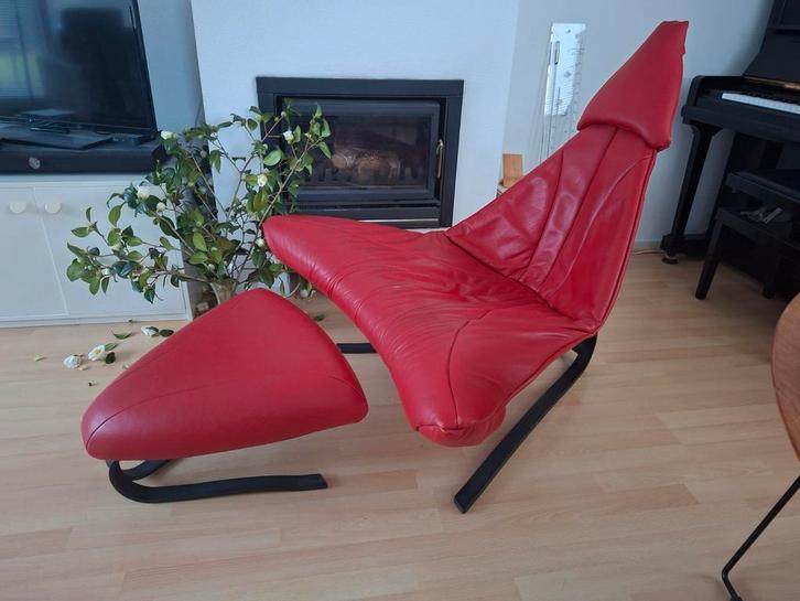 Design fauteuil leolux, Huis en Inrichting, Fauteuils, Gebruikt, Ophalen