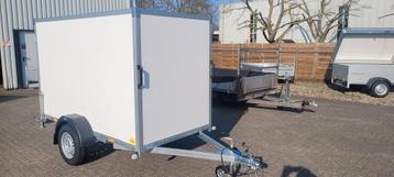 Te Huur: Geslotenwagens 750kg ongeremd ,2.50x1.27x1.50m beschikbaar voor biedingen