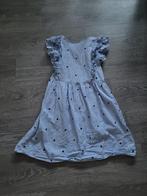 Blauw wit gestreept zomerjurkje met hartjes & open rug, Gebruikt, Meisje, Ophalen of Verzenden, Jurk of Rok
