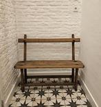 Frans houten bankje authentiek antiek, Antiek en Kunst, Ophalen