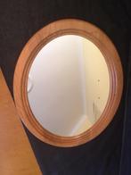 Spiegel ovaal met eikenhouten lijst, Minder dan 100 cm, Minder dan 50 cm, Ophalen, Ovaal