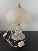 Lamp champignon vintage glas Selency (212), Ophalen of Verzenden, Zo goed als nieuw, Glas, Minder dan 50 cm