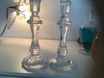 2 klassieke kristallen kandelaars, Antiek en Kunst, Antiek | Glas en Kristal, Ophalen of Verzenden