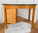 Vintage bureau Pier Zwart Bruynzeel formica blad lades, Huis en Inrichting, Bureaus, Ophalen, Gebruikt, Bureau