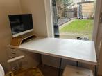 Ikea LAGKAPTEN bureaublad wit 140x60 cm (twee stuks), Ophalen, Gebruikt