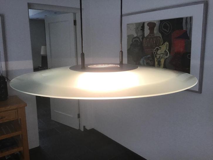 Hanglamp, Huis en Inrichting, Lampen | Hanglampen, Zo goed als nieuw, Minder dan 50 cm, Glas, Ophalen