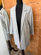 Grijze gestreepte blazer en broek Stradivarius- Maat M nieuw, Maat 38/40 (M), Kostuum of Pak, Nieuw, Ophalen of Verzenden