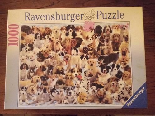 Ravensburger puzzel "Hondencollage", Hobby en Vrije tijd, Denksport en Puzzels, Zo goed als nieuw, Legpuzzel, 500 t/m 1500 stukjes