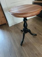 Oude wijntafel helemaal gerestaureerd 50x65, Ophalen, Rond, Minder dan 55 cm, 45 tot 60 cm