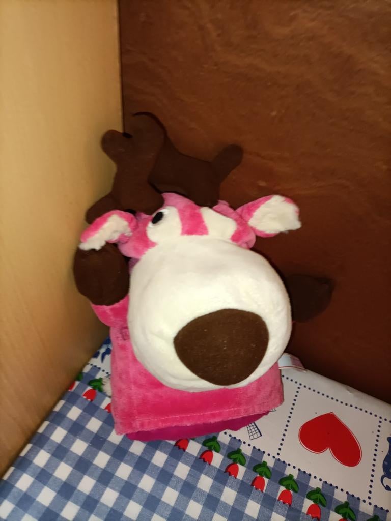 Frendz roze hert handpop 26 cm groot, Kinderen en Baby's, Speelgoed | Knuffels en Pluche, Ophalen of Verzenden