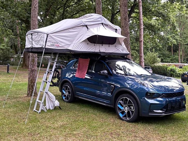 Te huur. Campwerk Adventure daktent. 240 cm lengte matras., Caravans en Kamperen, Tenten, tot en met 3, Zo goed als nieuw, Ophalen