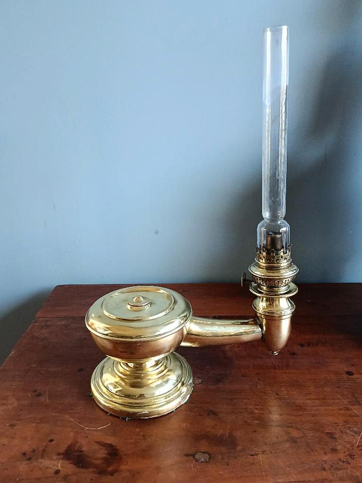 antieke olielamp, Antiek en Kunst, Antiek | Lampen, Ophalen of Verzenden