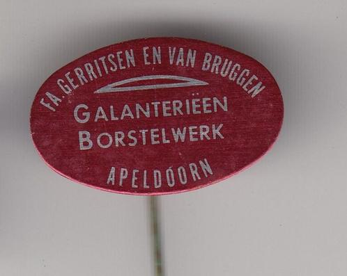 Apeldoorn Gerritsen en van Bruggen speldje, Verzamelen, Speldjes, Pins en Buttons, Gebruikt, Speldje of Pin, Overige onderwerpen