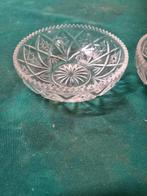 schaaltjes kristal ster van david 2 stuks vintage, Ophalen of Verzenden
