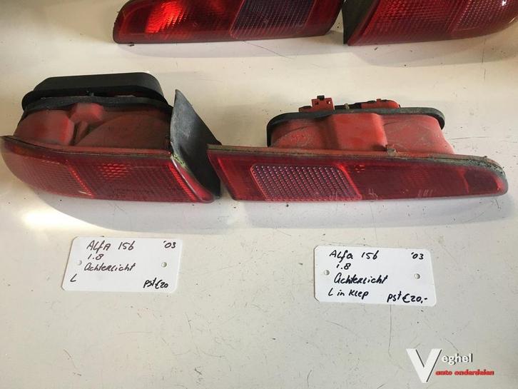 Alfa 156 1.8 2003 Achterlicht, Auto-onderdelen, Verlichting, Gebruikt, Ophalen of Verzenden