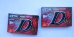 2x Cassettebandjes  NIEUW  ingesealed  TDK D-90, Cd's en Dvd's, Cassettebandjes, 2 t/m 25 bandjes, Overige genres, Ophalen of Verzenden