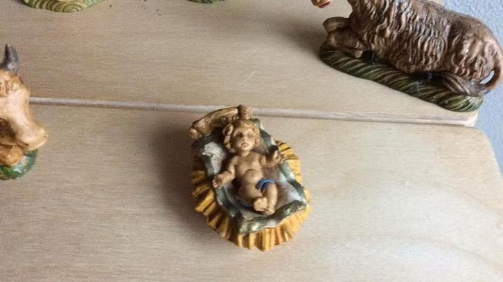 Vintage Fontanini Kerststal Beelden - Italië Jaren 50, Antiek en Kunst, Antiek | Religie, Ophalen of Verzenden