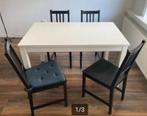 IKEA - STEFAN - 4 eetkamerstoelen, Ophalen, Gebruikt, Zwart, Vier
