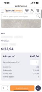 Jabo Shetland vloertegel moon 60x60 - 4.32m2, Ophalen, 60 cm of meer, Keramiek, Nieuw