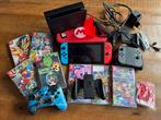 Nintendo Switch + accesoires + games in uitstekende staat!, Met games, Ophalen of Verzenden, Zo goed als nieuw, Switch Original