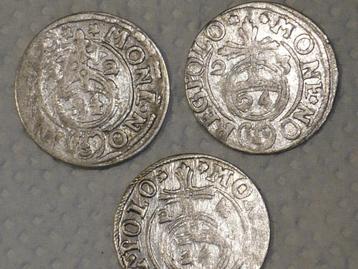 Mooie zilveren 3 Polker - 1/24 Thaller 1622-1624 bodemvondst beschikbaar voor biedingen