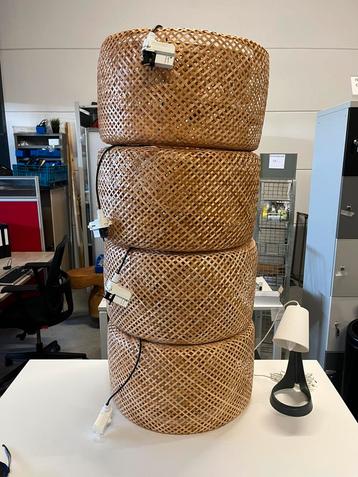 4x Ikea Sinnerling hanglamp kantoor incl gloeilamp beschikbaar voor biedingen