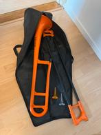 Jiggs pBone Tenor kunststof Trombone met tas - Oranje, Ophalen of Verzenden, Nieuw, Tenor, Met koffer
