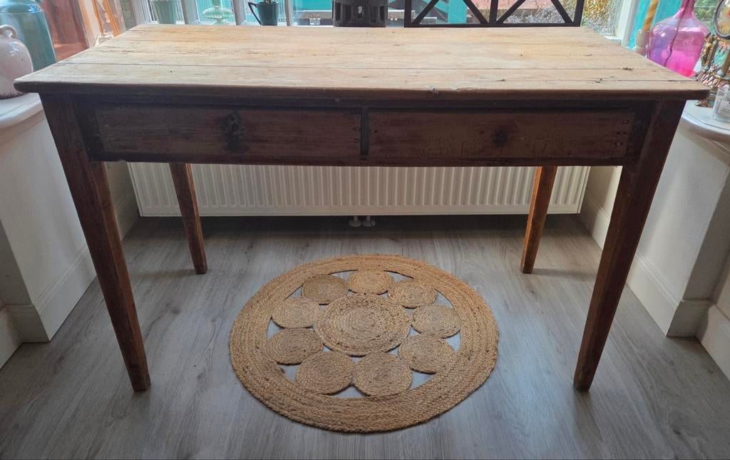 Houten boerentafel, Ophalen