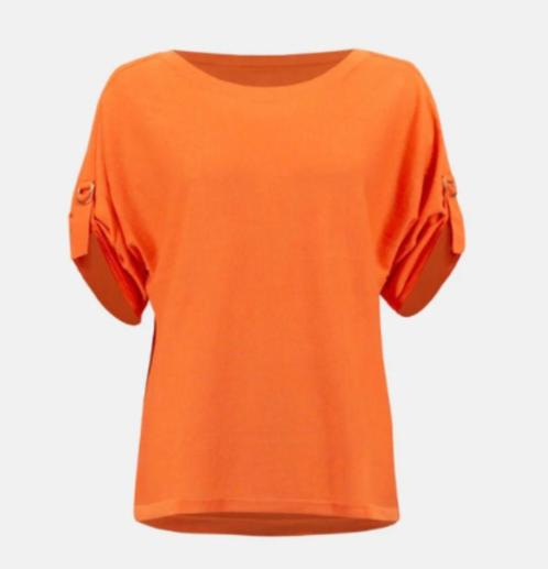 Joseph Ribkoff prachtige chique oranje shirt mt 40/42, Kleding | Dames, T-shirts, Nieuw, Maat 42/44 (L), Oranje, Korte mouw, Ophalen of Verzenden