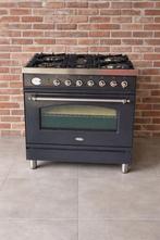 Boretti Gasfornuis Antraciet 80 cm breed, Ophalen, 60 cm of meer, Zo goed als nieuw, Gas