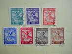 IIndonesie 1954 Bentjana Alm Merapi serie 15 Sen - 5 Rupiah, Ophalen of Verzenden, Gestempeld, Zuidoost-Azië