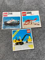 Lego instructieboekjes 314, 386 en 6678, Gebruikt, Ophalen of Verzenden, Lego, Losse stenen