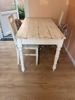 Brocante Eettafel - 138x73x76 cm, Gebruikt, 100 tot 150 cm, Vier personen, Rechthoekig