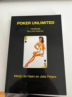 Boek: poker unlimited, handboek voor no limit hold'em, Ophalen of Verzenden, Zo goed als nieuw, Overige onderwerpen